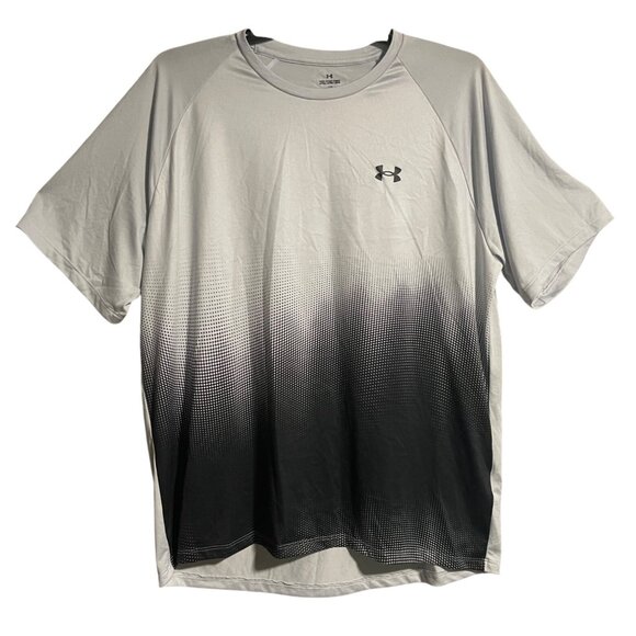 Under Armour Gradient Tee Mens 2XL Loose Fit Gray & Black - Picture 1 of 7